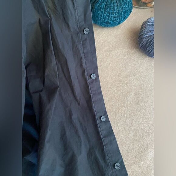 7 for all mankind Men's black long sleeve shirt size Large 100% cotton - Picture 7 of 9